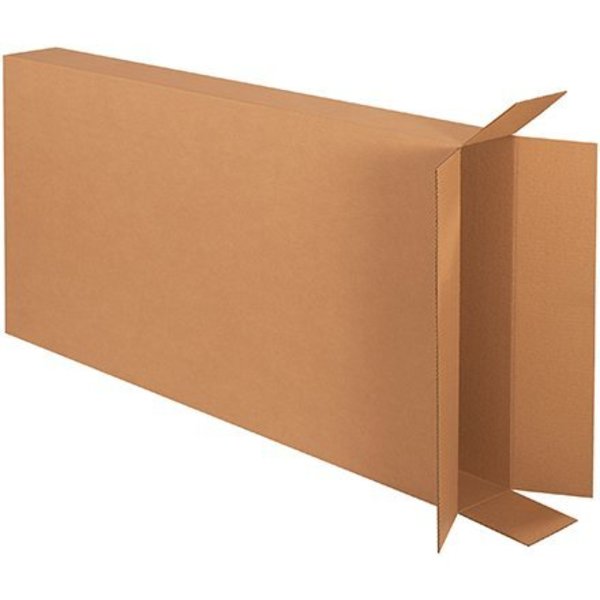 Box Packaging Side Loading Cardboard Corrugated Boxes, 28"L x 6"W x 52"H, Kraft 28652FOL